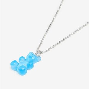 Blue Bear Necklace